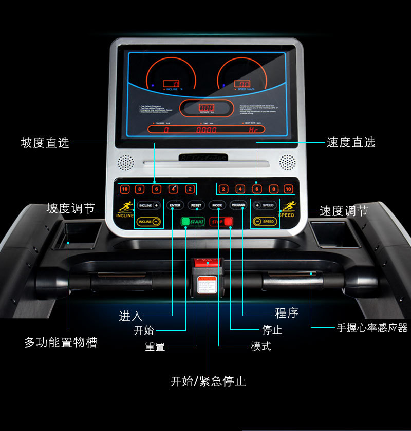 跑步机按键说明图解图片